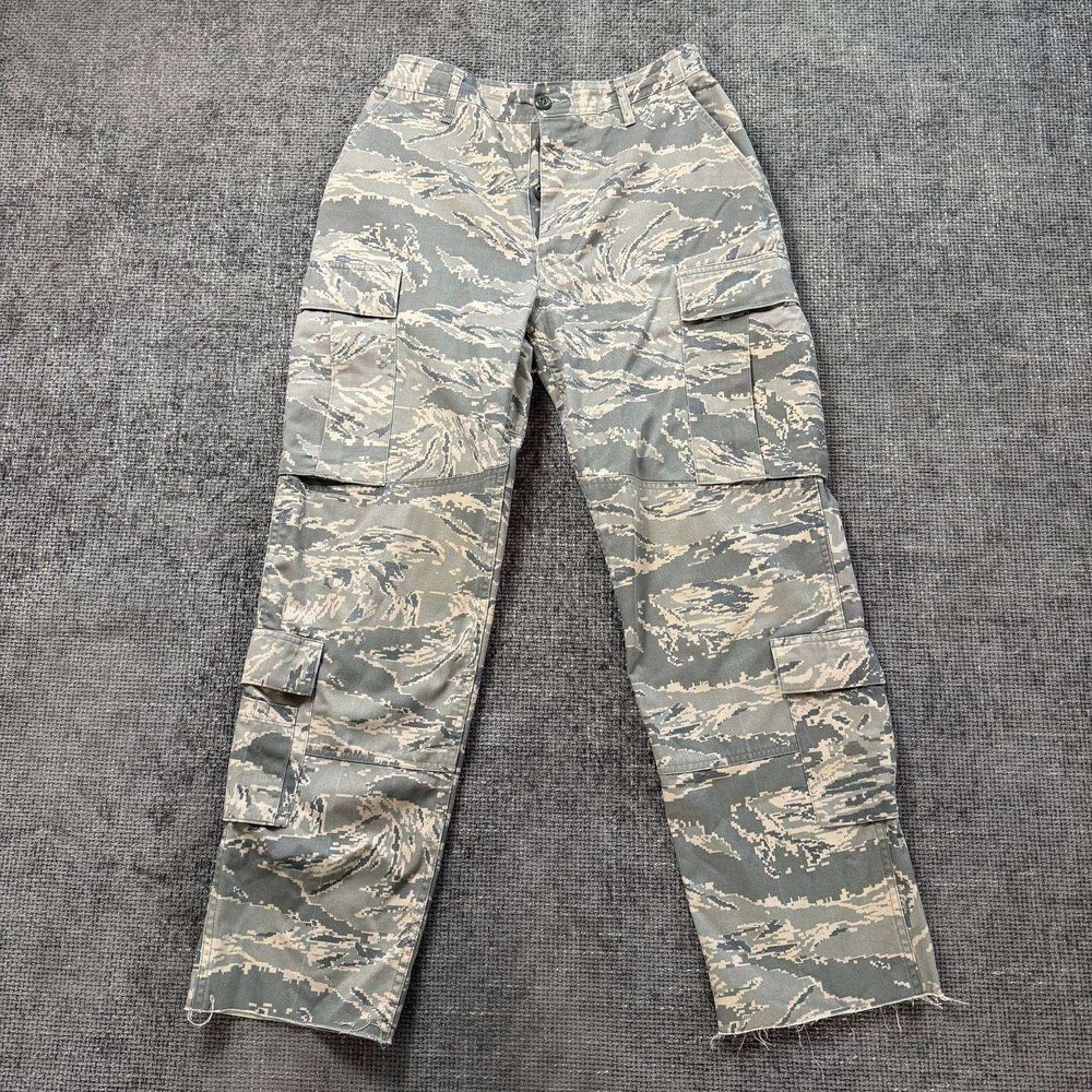 US Air Force ABU Tiger Stripe Camo Cargo Pants Mens 30x30 Sage Green Tactical
